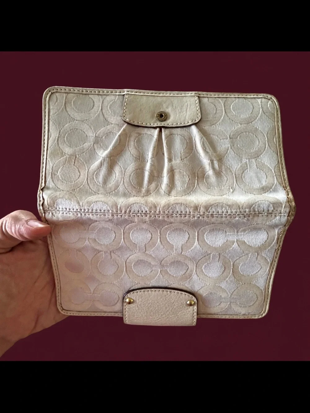Coach Horse & Carriage Wallet (with minor stains)